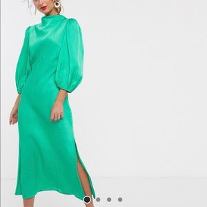 ASOS satin midi dress